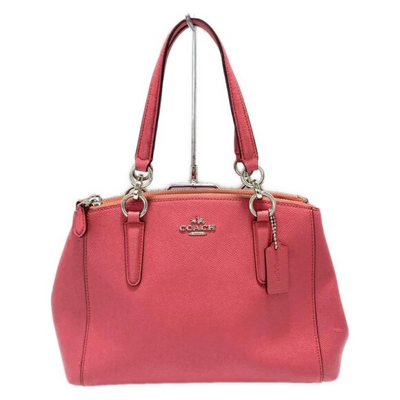 Auth COACH Mini Christie Carryall F57523 Pink Leather - Handbag - Picture 2 of 10